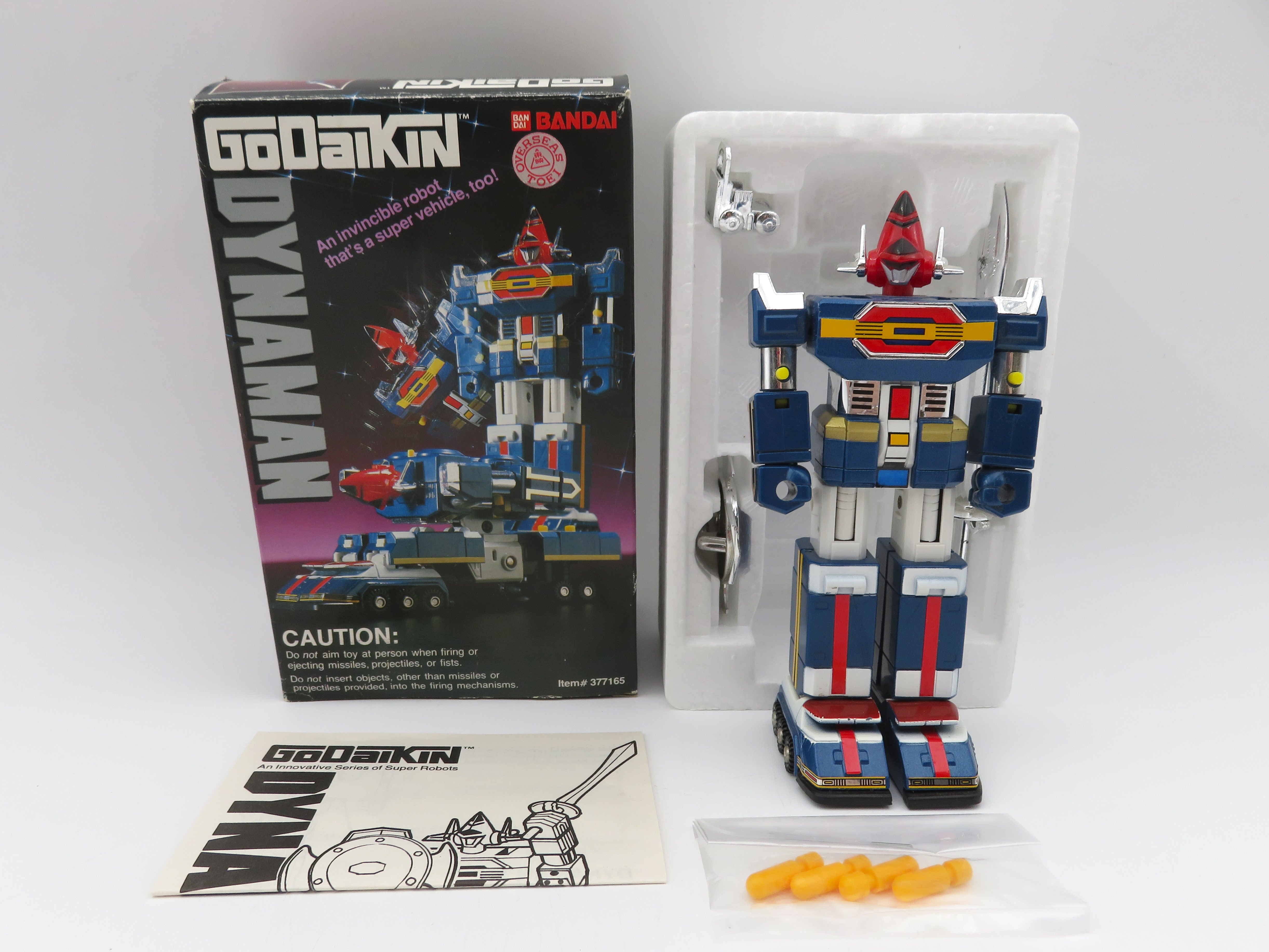 GODAIKIN Dynaman Diecast Figure - Bandai (1984) Vintage Japanese Toei Mecha Robot